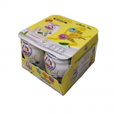นมหมีโกล์ด กระป๋อง 140 มล.ผสมชาขาว