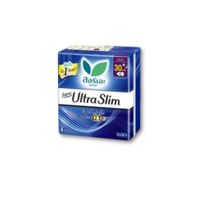 ลอรีเอะซุปเปอร์อัลตร้าสลิม 30ซม.4ชิ้น 